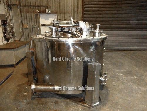 Centrifuge Decanter repair and rebuilding services from Hard Chrome Solution. 24/7 Emergency Suport.